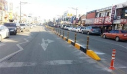 부안읍 시가지 일원 무단횡단 방지지설 설치