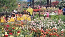 [포토]유치원에서 장미 보러 왔어요