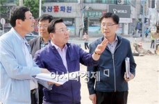 정기호 영광군수, 수해복구 건설사업장 점검