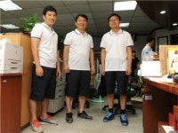 장충동주민센터 직원들 쿨비즈 입고 근무