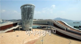 [포토]완공앞둔 완도국제해조류박람회 주제관