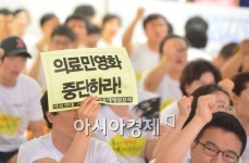 [포토]의료민영화 중단하라!