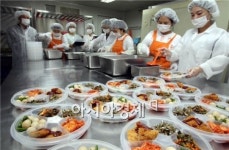 [포토]광주 북구, 도시락 제조업체 위생점검
