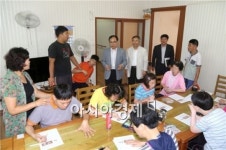 광양경제청, 추석 사회복지시설 방문 따뜻한 온정 나눠