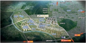 김해의 민간개발신도시 주촌선천지구 김해센텀Q시티 1,518세대 3월 분양