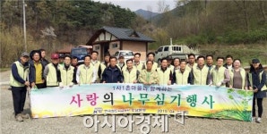 철도공단 호남본부, 1사1촌마을과 ‘사랑의 나무심기’행사