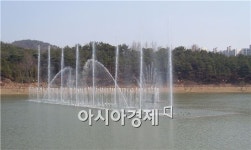 순천시, 도시공원내  분수 가동