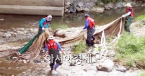 순천시 상사면 청년회와 UDT환경감시대 환경정화 활동 펼쳐