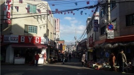 남성역 골목시장 간판 깔끔해진다