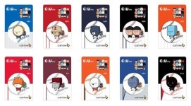 CU, 프로야구 카툰 교통카드 10만장 한정 판매
