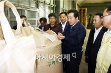[포토]이낙연 전남도지사, 해남 산이농협 미곡처리장 방문