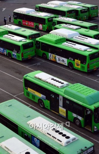 [포토]서울시내버스 파업 하루 앞으로....