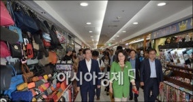 [포토]명동 지하상가 찾은 박원순 시장
