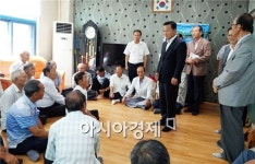김영선 전남도 행정부지사, 폭염 속 무더위 쉼터 살펴
