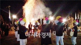 영암군 신북면, 모산마을  천신제와 당산제 올려