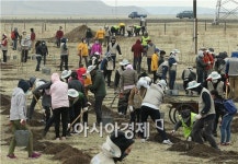 [포토]메마른 땅에서 희망을 심다