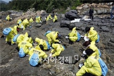 진도 금갑해변에서 해양오염 대응 훈련 열려