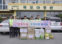목포우체국 “사랑주고 행복받는” 봉사활동 펼쳐