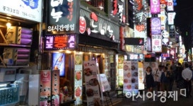 [포토]평소보다 한산한 먹자 골목