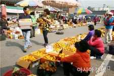 이순신 장군이 맛 본 “구례 감”직거래 장터 운영