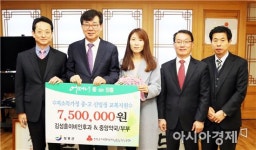 장흥군, 김성훈 이비인후과· 중앙약국 교복지원