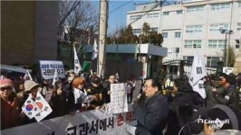 서울디지텍고등학교 앞 보수단체 집회 논란…네티즌 “학교 앞에서 뭐하는 짓”