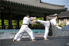 관광객을 위한 선물 태권도…남산 한옥마을서 주말 상설공연