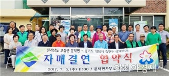 보성군 문덕면-성남시 상대원1동 자매결연 협약