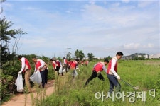 롯데아울렛 남악점 ‘1사 1하천 환경정화 캠페인’