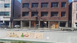 도봉구 방학천 한글문화거리 리모델링 중