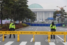 [포토] 건설노조 총파업 결의대회, 길막힌 국회대로