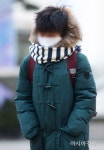 [포토]추위에 웅크린 등굣길