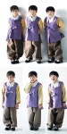삼둥이 대한·민국·만세, 한복 입고 설 인사…네티즌 올 한해도 건강하자