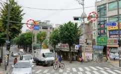 동작구 학교 앞 횡단보도 CCTV 다기능 표지판 설치