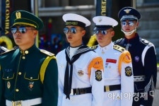 [포토]보기만 해도 믿음직스러운 육해공 해병대