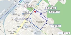 용산구 건물붕괴 인근도로 공동 없음…탐사결과 발표