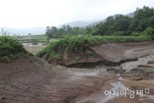 김영록 도지사, 보성 호우피해 현장 점검
