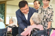 류경기 중랑구청장,신내동 소재 ‘꽃동네 신내노인요양원’ 방문