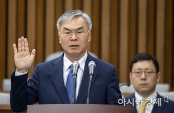 [포토] 증인선서하는 김선수 대법관후보자