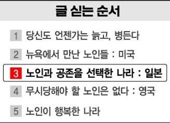 수발 지쳐 노인 살해하던 日→'치매노인 천국' 비결은