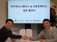 마이워크스페이스·오픈트레이드, 스타트업 육성 업무제휴…초기 자금조달 기회 제공