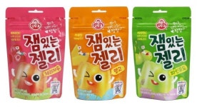 오뚜기, 쫀득한 젤리 속 달콤한 과즙이 팡팡 ‘잼있는 젤리’ 3종 출시
