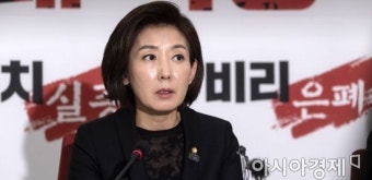 [포토] 나경원 원내대표 기자간담회 개최