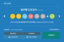 제857회 로또, 당첨자는 15명…각각 12억8491만원씩 받아