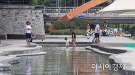 [포토]성내천 물놀이장 개장