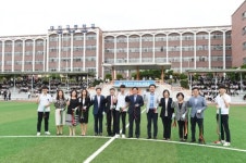 [포토]오승록 노원구청장, 대진고 인조잔디구장 준공식 참석