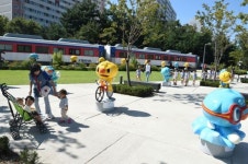 노원구 경춘선 숲길 전국체육대회 마스코트 ‘해띠’와 ‘해온’ 전시...왜?