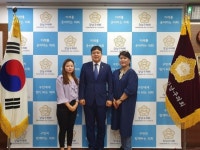 [포토]이관수 강남구의회 의장, 영화 ‘우키시마호’ 백지희 대표 등과 면담