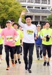 [포토]박성수 송파구청장, 제6회 한성백제마라톤대회 참석