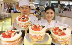 [포토] 롯데百 광주, 딸기 듬뿍 케익 ‘인기’